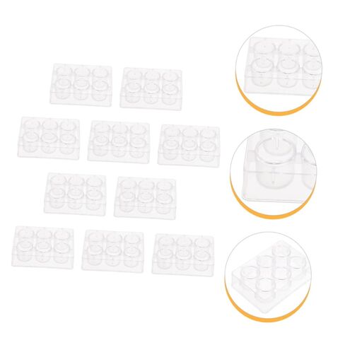 Alipis 10pcs Clear Plastic Reaction Plates Experiment Board for Chemical Reactions for Educational Use and Comparative Experiments in Saudi Arabia