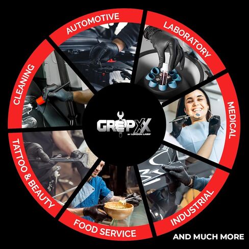 Nitrile Exam Gloves, 4 Mil Thick Chemo-Rated Disposable Gloves, Latex-Free & Powder-Free (1000, X-Large) in Kuwait