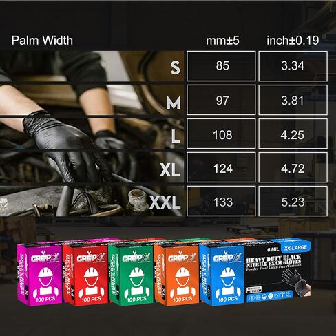 Nitrile Exam Gloves, 4 Mil Thick Chemo-Rated Disposable Gloves, Latex-Free & Powder-Free (1000, X-Large) in Kuwait