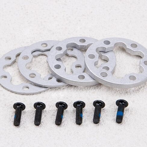 ZORZA 4Pcs Aluminum E-Bike Disc Brake Spacer Kit 6-Hole Universal Bicycle Parts Brake Disc Rotor Washers 2mm/5mm for Cycling Enthusiasts Electric Scooter Gasket Spacer in Saudi Arabia