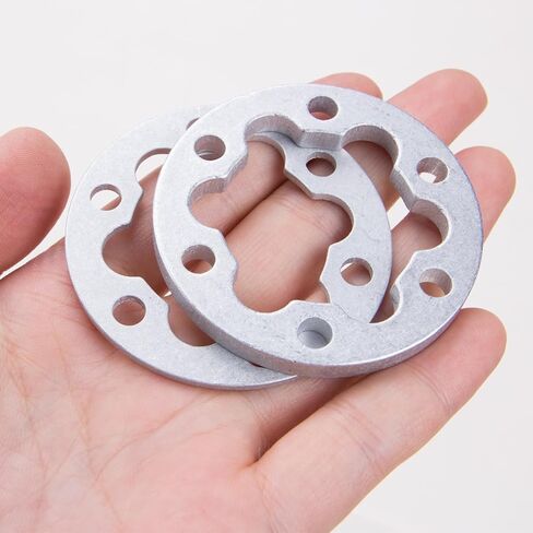 ZORZA 4Pcs Aluminum E-Bike Disc Brake Spacer Kit 6-Hole Universal Bicycle Parts Brake Disc Rotor Washers 2mm/5mm for Cycling Enthusiasts Electric Scooter Gasket Spacer in Saudi Arabia