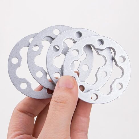 ZORZA 4Pcs Aluminum E-Bike Disc Brake Spacer Kit 6-Hole Universal Bicycle Parts Brake Disc Rotor Washers 2mm/5mm for Cycling Enthusiasts Electric Scooter Gasket Spacer in Saudi Arabia