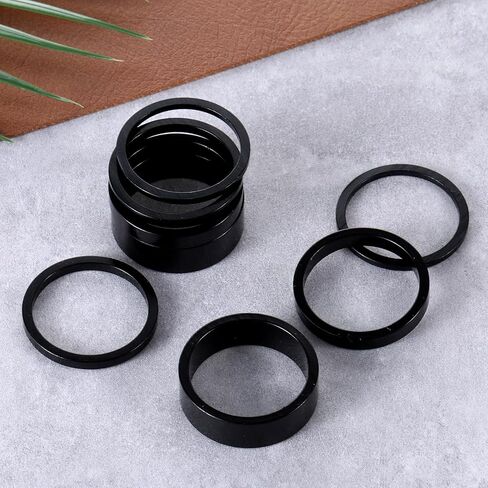 8 Pcs Bicycle Headset Spacer, Aluminum Alloy Bike Headset Stem Spacers Threadless Fork Washer Fit for 1 1/8-Inch Stem (2mm 3mm 5mm 10mm) in Saudi Arabia