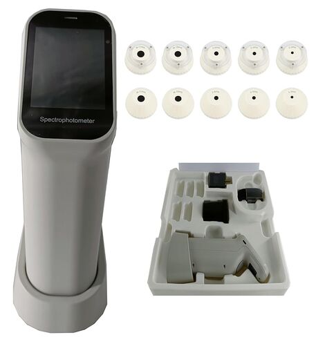 مقياس الطيف الضوئي متعدد الفتحات مقياس الطيف الضوئي المحمول مع 10 فتحات معادلة جميع النطاقات، مصدر ضوء LED + تكرار الأشعة فوق البنفسجية ΔE*ab≥ 0.03 Andriod، iOS، Windows، برنامج Wechat Mini in Kuwait