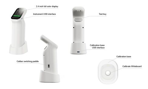 مقياس فرق اللون DS-400، مقياس الطيف الضوئي المحمول، لتحليل ألوان الأقمشة والطلاء، دقة تكرار ممتازة in Kuwait