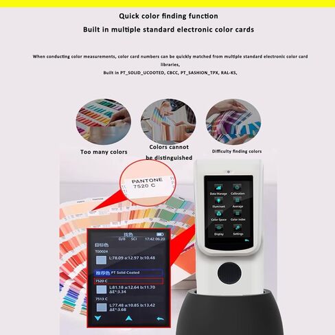 مقياس الألوان الطيفي الرقمي D/8 مقياس الطيف الضوئي المطابق للألوان مع إمكانية التكرار ΔE*ab＜0.1 الفتحة Ø8mm التكرار ΔE*ab＜0.1 الدقة 0.1 24 مجموعة طريقة الشبكة المستوية للمستشعر in Kuwait