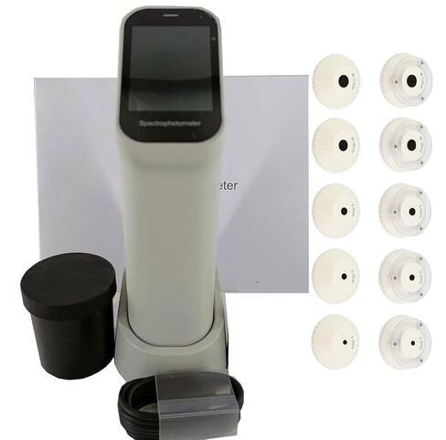 Portable Spectrophotometer Lab Spectrophotometers with 10 Apertures Measurement Structure D/8，SCI/SCE Intelligent Automatic Calibration Display Accuracy 0.01 Measuring Time About 1s in Kuwait