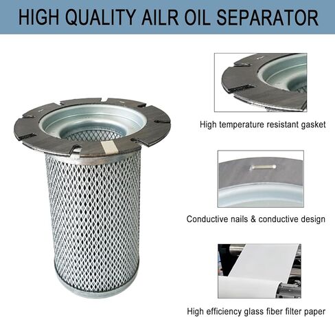 08000-019 Air Oil Separator Spin-On Filter Compatible With Sullivan/Palatek Air Compressor, Replace KB08000-019 in Kuwait