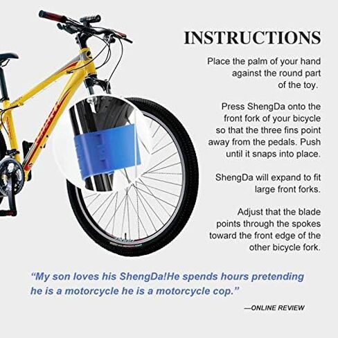 MOL Bicycle Sound Maker Exhaust System,Makes Your Bike Sound Like a Motorcycle（4pcs） (Blue) in Kuwait