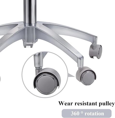 REEHUT Dental Medical Chair Doctor's Stool Adjustable Mobile Chair Micro Fiber Leather in Kuwait