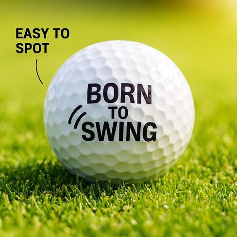 Thorza Inspirational Golf Balls – Fun & Motivational Quote Golf Ball Set (6 Pack), Unique Golf Gift for Men, Dad & Golf Lovers in Kuwait