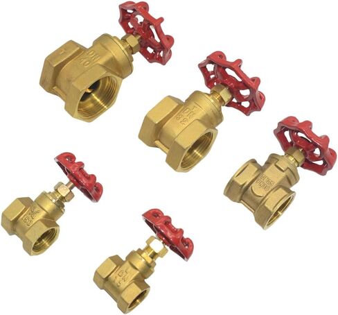 DAN SPEED NPT Brass Heavy Duty Gate Valve, Heavy Duty Female Thread Manual Rotary Sluice Valve (1 inch) in Saudi Arabia