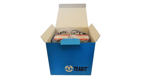 Lamons Sterling Seal and Supply (STCC) 1500.10075 1500/Teadit 24B مانع التسرب الأبيض PTFE للتطبيقات في حواف الأنابيب المصنوعة من الفولاذ والزجاج المبطن والبلاستيك والألياف الزجاجية وقنوات الدخان والأغطية الخرسانية والمبادلات الحرارية، بعرض 1 بوصة، 75 بوصة in Saudi Arabia