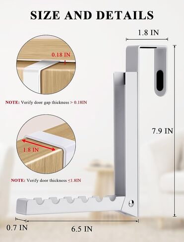 عبوتان من خطافات شماعات فوق الباب مع وسادات إضافية مضادة للانزلاق، رفوف معدنية لتجفيف الملابس قابلة للطي للغسيل، والنوم، ورف منظم مناشف المعطف المحمول لتوفير المساحة للسفر، وتخزين التعليق in Kuwait