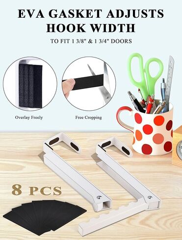 عبوتان من خطافات شماعات فوق الباب مع وسادات إضافية مضادة للانزلاق، رفوف معدنية لتجفيف الملابس قابلة للطي للغسيل، والنوم، ورف منظم مناشف المعطف المحمول لتوفير المساحة للسفر، وتخزين التعليق in Kuwait