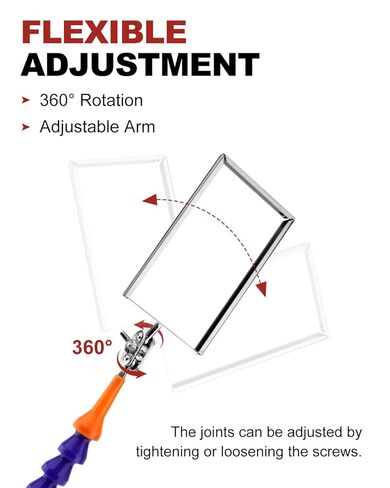 Inspection Mirrors Welding Mechanic Mirror with Magnetic Base Adjustable Arm Machine Tool for Technicians Auto Mechanics for Use in Confined Spaces in Kuwait