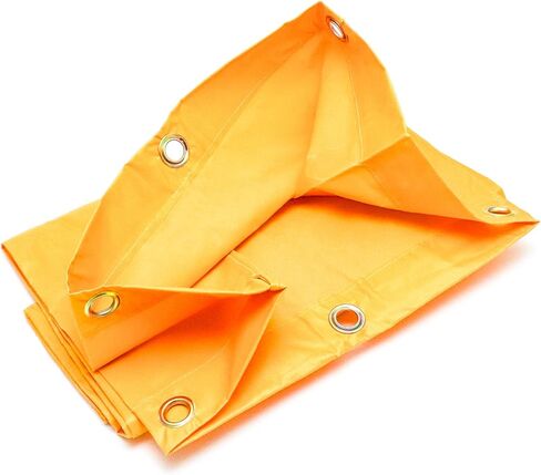 QWORK Replacement Janitorial Cart Bag, 4 Pack 24 Gallon Waterproof Large Capacity Housekeeping Commercial Replacement Cleaning Cart Bag for Collecting Trash or Clothing (Yellow) in Saudi Arabia
