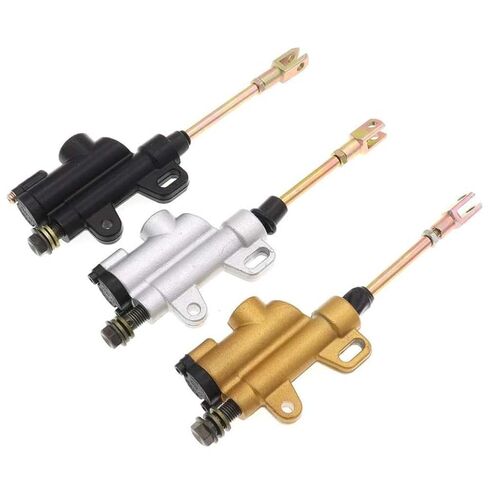 Rear Black Silver Golden Foot Hydraulic Brake Master Cylinder Pump 2.5mm Compatible with Automotive Motorcycle Parts Dirt Pit Bike ATV in Saudi Arabia
