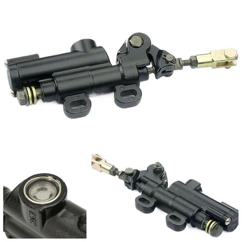 2PCS Universal Motorcycle Rear Hydraulic Brake Master Cylinder Pump Compatible with Automotive Motorcycle Parts for ATV Dirt Bike A51K in Saudi Arabia