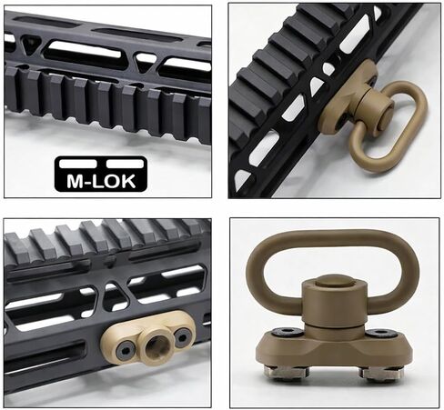 QD S l i n g S w i v e l Mount, Tactical Heavy Duty QD Quick Detach/Release 1.25" Loop Heavy Duty Push Button S w i v e l s - Black (Pack of 2) Push Button in Kuwait