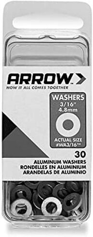 5 Pack Arrow Fastener WA3/16 3/16" Aluminum Rivet Washers 30 per Package in Saudi Arabia