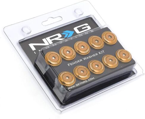 مجموعة أدوات غسيل الحاجز من NRG Innovations، مجموعة مسامير وغسالات ذهبية وردية مكونة من 10 قطع، خيط M6 × 1، للحواف البلاستيكية والمسامير العالمية، NRG-FW-150RG in Saudi Arabia