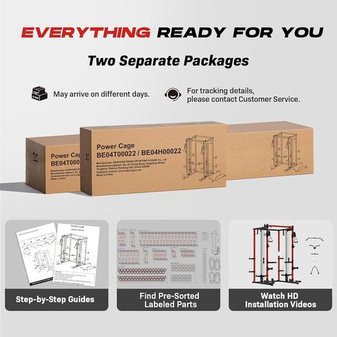 صالة الألعاب الرياضية المنزلية Power Cage، نظام كروس مزدوج للكابلات، حامل طاقة الكل في واحد مع ملحقات تدريب القوة لتدريبات الجسم بالكامل in Kuwait