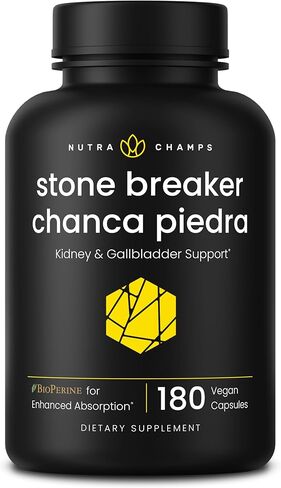 NutraChamps Chanca Piedra Stone Breaker – Kidney Stone Dissolver Support & Gallbladder Cleanse Supplement – Calcium Oxalate Balance & Detox for Urinary Tract Supplement with Nettle Leaf in Saudi Arabia