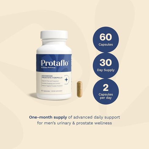 Prostate Supplements for Men 2 Pack - Supports Urinary Flow & Bladder Control | Probiotics + Black Walnut, Nettle, Turmeric, Lycopene, Pumpkin Seed, Vitamin D3 & K2, Zinc + Selenium, 60 Caps in Saudi Arabia