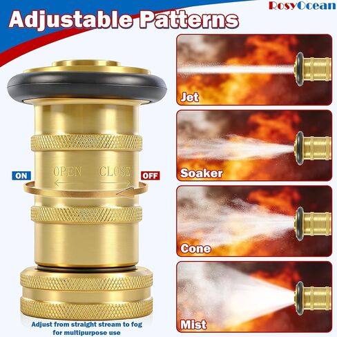 1 بوصة NPSH خرطوم حريق فوهة النحاس معدات الحريق الصناعية الثقيلة واجب رذاذ جت فوهة الضباب in Kuwait