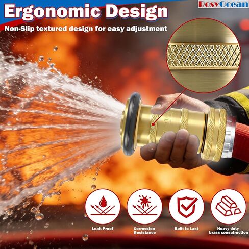 1 بوصة NPSH خرطوم حريق فوهة النحاس معدات الحريق الصناعية الثقيلة واجب رذاذ جت فوهة الضباب in Kuwait