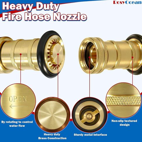 1 بوصة NPSH خرطوم حريق فوهة النحاس معدات الحريق الصناعية الثقيلة واجب رذاذ جت فوهة الضباب in Kuwait