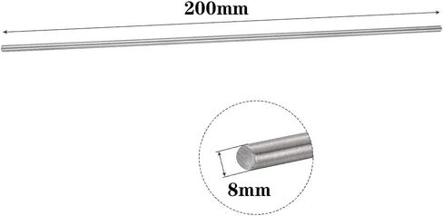 TC4 Solid Titanium Rod Used for Aerospace Model Mechanical Industry Shafts, Length 200mm,8 * 200mm in Saudi Arabia