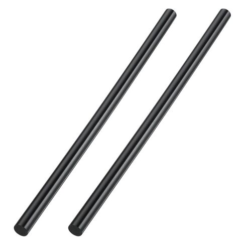 2PCS Round Acetal Copolymer Rods, 1/2 Inch Diameter and 12 Inch Length High Strength Engineering Plastic Rod Opaque Black Acetal Copolymer Rods for Non Marring Fixture in Saudi Arabia