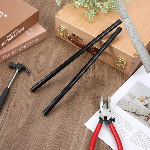 2PCS Round Acetal Copolymer Rods, 1/2 Inch Diameter and 12 Inch Length High Strength Engineering Plastic Rod Opaque Black Acetal Copolymer Rods for Non Marring Fixture in Saudi Arabia