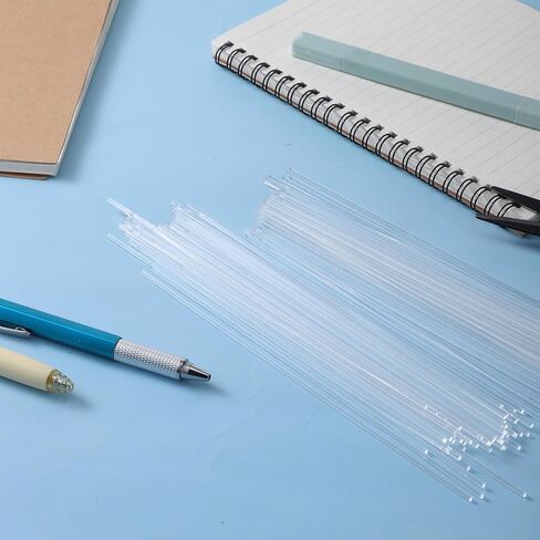 120Pcs 7.87 Inch Clear Acrylic Rods 2 mm Diameter Acrylic Cake Pops Sticks Round Plastic Cake Topper Sticks for Lollipop, Cupcakes Topper Making, DIY Crafts, Cocktail Stirrer in Kuwait