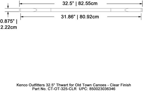 كينكو أوتفيترز 32.5 بوصة إحباط لزوارق المدينة القديمة - لمسة نهائية شفافة in Kuwait