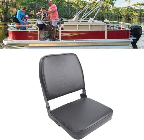 مقعد قارب قابل للطي، كرسي منخفض الظهر مع بطانة إسفنجية سميكة من الدرجة البحرية، تصميم خفيف الوزن قابل للطي لقارب القارب العائم، مفصلات من سبائك الألومنيوم in Kuwait