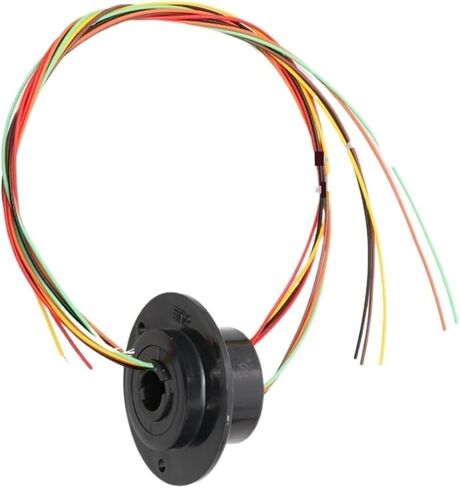 CAARLA Rotary Joints with Slip Rings 1PC 6 Wire Channels 2A Hole 10mm Hollow Slip Ring Conductive Electric Slipring Rotary Joint Connector 240V AC/DC in Saudi Arabia