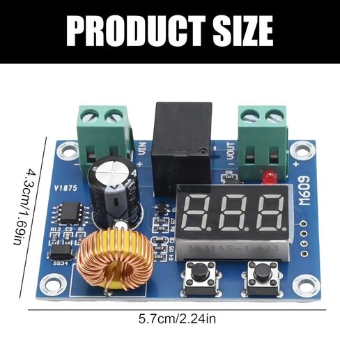 MDEOOSKY 5Pcs 12V-36V DC Voltage Protection Module, XH-M609 Digital Low Voltage Protector, Disconnect Switch Protection Module in Saudi Arabia