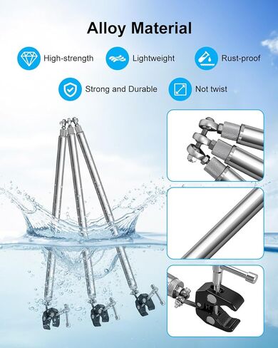 موصل وصلة وصلة مقطورة الدراجة متوافق مع الدراجات الكهربائية والسكوتر مع رف الأمتعة الخلفي، مقطورة دراجة محمولة قابلة للطي للتخييم والبقالة والتسوق الرياضي مع مشابك سريعة الفك in Kuwait