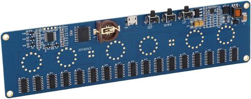 Qiilu Nixie Tube Clock Control Board for DIY - Precision Machined Glowing Tube Clock Driver with 7 Color Display and Multi Function Capabilities in Saudi Arabia