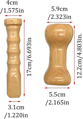 Hammer Spine Set,Chiropractic Hammer,Chiropractic Adjustment Hammer,Chiropractic Chisel,Solid Wood Material,Smooth Structure,for People with Insufficient Sleep and Physical Fatigue in Kuwait