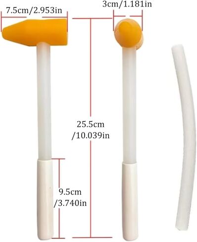 Hammer Spine Set,Chiropractic Hammer,Chiropractic Adjustment Hammer,Chiropractic Chisel,Solid Wood Material,Smooth Structure,for People with Insufficient Sleep and Physical Fatigue in Kuwait