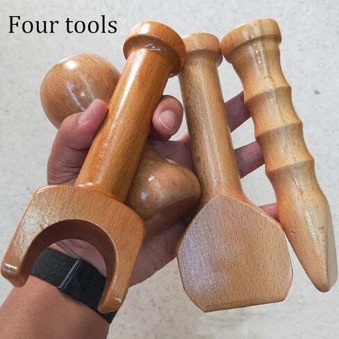 Hammer Spine Set,Chiropractic Hammer,Chiropractic Adjustment Hammer,Chiropractic Chisel,Solid Wood Material,Smooth Structure,for People with Insufficient Sleep and Physical Fatigue in Kuwait