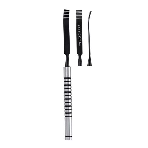 SurgiMac #8mm Bone Chisel, Sharp Curved Edge, Stainless Steel, Air Series, 1/Pk in Saudi Arabia