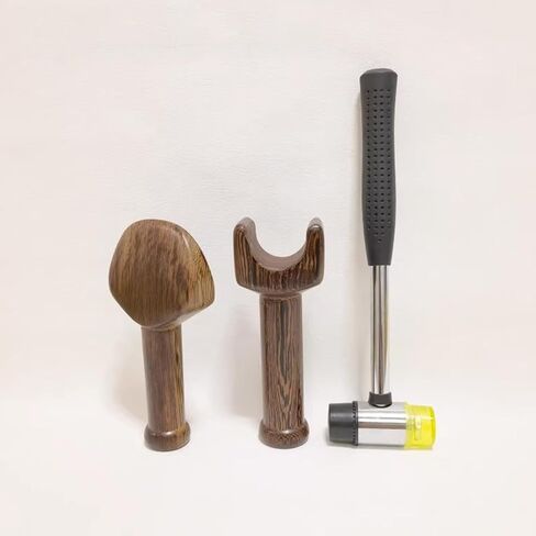 مطرقة العلاج بتقويم العمود الفقري، إزميل تعديل العلاج بتقويم العمود الفقري، مطرقة تعديل العلاج بتقويم العمود الفقري، مجموعة العمود الفقري للمطرقة، هيكل خشبي ناعم، مصقول يدويًا، للأشخاص المتعبين والمحرومين من النوم (الحجم: C) in Kuwait