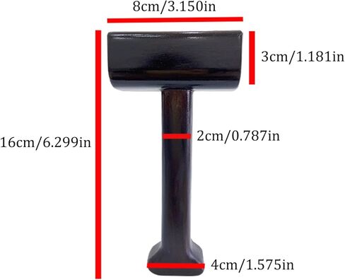 Chiropractic Adjustment Chisel,Chiropractic Hammer,Hammer Spine Set,Chiropractic Adjustment Hammer,4-Piece Set with Hammer,Smooth Wooden Structure,for People with Physical Fatigue and Poor Sleep in Kuwait