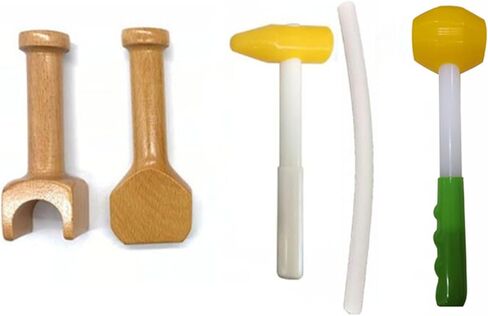 Chiropractic Adjustment Chisel,Chiropractic Hammer,Hammer Spine Set,5-Piece Set,Smooth Wooden Structure,Manually Polished,for People with Physical Fatigue and Sleep Deprivation in Kuwait