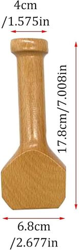 Chiropractic Adjustment Chisel,Chiropractic Hammer,Hammer Spine Set,5-Piece Set,Smooth Wooden Structure,Manually Polished,for People with Physical Fatigue and Sleep Deprivation in Kuwait